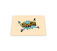 Bonamaison, Pop Art Digital Print Rectangle Mouse Mat, Non-slip Base, Office and Home, Size: 22x18cm