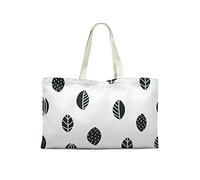 Bonamaison Printed Tote Bag, Reusable Grocery Bag, Shopping Bag, Machine Washable, Foldable, Canvas Cloth Bag with Handles, 50x40 Cm