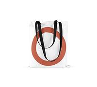 Bonamaison Printed Tote Bag, Reusable Grocery Bag, Shopping Bag, Machine Washable, Foldable, Canvas Cloth Bag with Black Handles, Size: 48x55 Cm