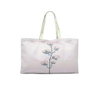 Bonamaison Printed Tote Bag, Reusable Grocery Bag, Shopping Bag, Machine Washable, Foldable, Canvas Cloth Bag with Handles, 50x40 Cm