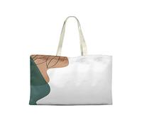 Bonamaison Printed Tote Bag, Reusable Grocery Bag, Shopping Bag, Machine Washable, Foldable, Canvas Cloth Bag with Handles, 50x40 Cm