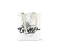 Bonamaison Printed Tote Bag, Reusable Grocery Bag, Shopping Bag, Machine Washable, Foldable, Canvas Cloth Bag with Handles, 48x55 Cm