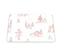 Bonamaison, Rectangle Digital Printed Mouse Pad, Non-Slip Base, for Office and Home, Size: 22 x 18 cm
