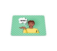 Bonamaison, Rectangle Pop Art Digital Printed Mouse Pad, Non-Slip Base, for Office and Home, Size: 22 x 18 cm