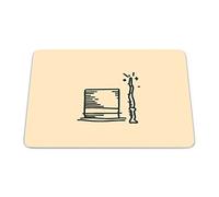 Bonamaison, Rectangle Pop Art Digital Printed Mouse Pad, Non-Slip Base, for Office and Home, Size: 22 x 18 cm