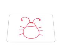 Bonamaison, Rectangle Pop Art Digital Printed Mouse Pad, Non-Slip Base, for Office and Home, Size: 22 x 18 cm