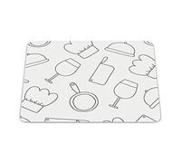 Bonamaison, Rectangle Pop Art Digital Printed Mouse Pad, Non-Slip Base, for Office and Home, Size: 22 x 18 cm