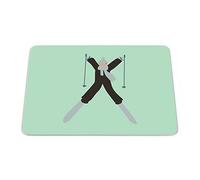 Bonamaison, Rectangular Digital Printed Mouse Mat Non-Slip Bottom for Office and Home Size: 22 x 18 cm