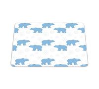 Bonamaison, Rectangular Digital Printed Mouse Mat Non-Slip Bottom for Office and Home Size: 22 x 18 cm