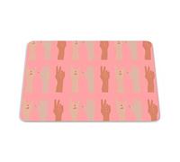 Bonamaison, Rectangular Digital Printed Mouse Mat Non-Slip Bottom for Office and Home Size: 22 x 18 cm