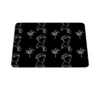 Bonamaison, Rectangular Digital Printed Mouse Mat Non-Slip Bottom for Office and Home Size: 22 x 18 cm