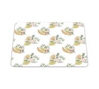 Bonamaison, Rectangular Digital Printed Mouse Mat Non-Slip Bottom for Office and Home Size: 22 x 18 cm