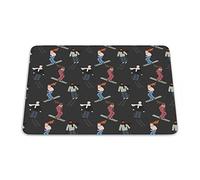 Bonamaison, Rectangular Digital Printed Mouse Mat Non-Slip Bottom for Office and Home Size: 22 x 18 cm