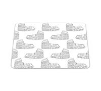 Bonamaison, Rectangular Digital Printed Mouse Mat Non-Slip Bottom for Office and Home Size: 22 x 18 cm