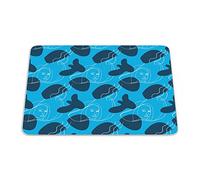 Bonamaison, Rectangular Digital Printed Mouse Mat Non-Slip Bottom for Office and Home Size: 22 x 18 cm