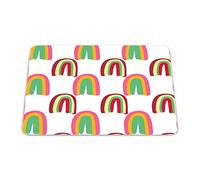 Bonamaison, Rectangular Digital Printed Mouse Mat Non-Slip Bottom for Office and Home Size: 22 x 18 cm