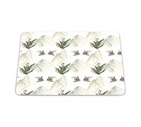 Bonamaison, Rectangular Digital Printed Mouse Mat Non-Slip Bottom for Office and Home Size: 22 x 18 cm