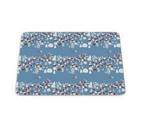 Bonamaison, Rectangular Digital Printed Mouse Mat Non-Slip Bottom for Office and Home Size: 22 x 18 cm