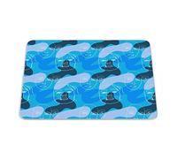 Bonamaison, Rectangular Digital Printed Mouse Mat Non-Slip Bottom for Office and Home Size: 22 x 18 cm