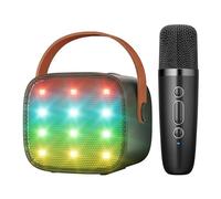 BONAOK Portable Karaoke Player, Bluetooth Microphone for Children & Adults, Charging Microphone, Electronic Toy (Black)