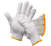 Bonarty Work Gloves Cotton Heavy Duty - For 12Pairs White Gloves Men, Women BBQ Thicker Industry Knitted Cut Resistant All-weather Customer Support