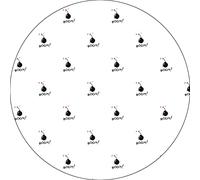 Bonateks, Round Digital Printed Mouse Pad, Non-Slip Base, for Office and Home, Diameter 22 cm