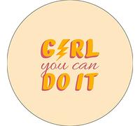 Bonateks, Round Digital Printed Mouse Pad, Non-Slip Base, for Office and Home, Diameter:22cm