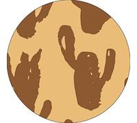 Bonateks, Round Digital Printed Mouse Pad, Non-Slip Base, for Office and Home, Diameter:22cm