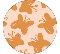 Bonateks, Round Digital Printed Mouse Pad, Non-Slip Base, for Office and Home, Diameter:22cm