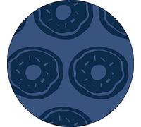 Bonateks, Round Digital Printed Mouse Pad, Non-Slip Base, for Office and Home, Diameter:22cm