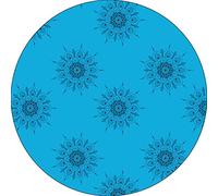 Bonateks, Round Digital Printed Mouse Pad, Non-Slip Base, for Office and Home, Diameter:22cm