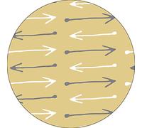 Bonateks, Round Digital Printed Mouse Pad, Non-Slip Base, for Office and Home, Diameter:22cm