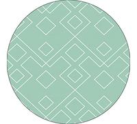 Bonateks, Round Digital Printed Mouse Pad, Non-Slip Base, for Office and Home, Diameter:22cm