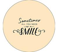 Bonateks, Round Digital Printed Mouse Pad, Non-Slip Base, for Office and Home, Diameter:22cm