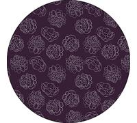 Bonateks, Round Digital Printed Mouse Pad, Non-Slip Base, for Office and Home, Diameter:22cm