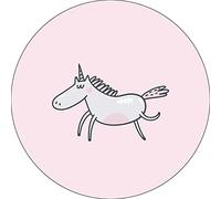 Bonateks, Round Digital Printed Mouse Pad, Non-Slip Base, for Office and Home, Diameter:22cm