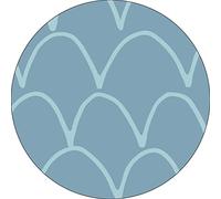 Bonateks, Round Digital Printed Mouse Pad, Non-Slip Base, for Office and Home, Diameter:22cm