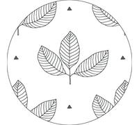 Bonateks, Round Digital Printed Mouse Pad, Non-Slip Base, for Office and Home, Diameter:22cm