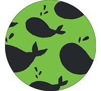 Bonateks, Round Digital Printed Mouse Pad, Non-Slip Base, for Office and Home, Diameter:22cm