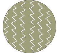Bonateks, Round Digital Printed Mouse Pad, Non-Slip Base, for Office and Home, Diameter:22cm