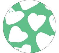 Bonateks, Round Digital Printed Mouse Pad, Non-Slip Base, for Office and Home, Diameter:22cm