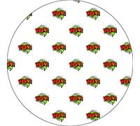 Bonateks, Round Digital Printed Mouse Pad, Non-Slip Base, for Office and Home, Diameter:22cm