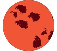 Bonateks, Round Digital Printed Mouse Pad, Non-Slip Base, for Office and Home, Diameter:22cm