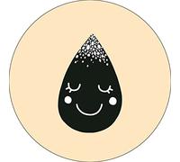 Bonateks, Round Digital Printed Mouse Pad, Non-Slip Base, for Office and Home, Diameter:22cm