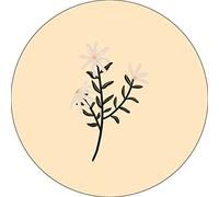 Bonateks, Round Digital Printed Mouse Pad, Non-Slip Base, for Office and Home, Diameter:22cm