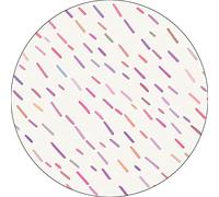 Bonateks, Round Digital Printed Mouse Pad, Non-Slip Base, for Office and Home, Diameter:22cm