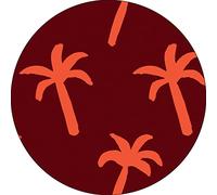 Bonateks, Round Digital Printed Mouse Pad, Non-Slip Base, for Office and Home, Diameter:22cm