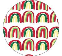 Bonateks, Round Digital Printed Mouse Pad, Non-Slip Base, for Office and Home, Diameter:22cm