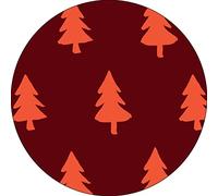 Bonateks, Round Digital Printed Mouse Pad, Non-Slip Base, for Office and Home, Diameter:22cm