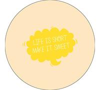 Bonateks, Round Digital Printed Mouse Pad, Non-Slip Base, for Office and Home, Diameter:22cm